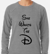 She Wants the "D" Leichter Pullover