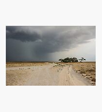 Storm rolling in over Deception Valley Photographic Print