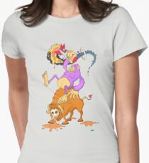 seltsam Primaten Tailliertes T-Shirt für Frauen