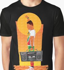 Sunset Boombox Graphic T-Shirt