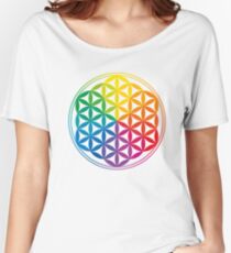 Flower Of Life, Sacred Geometry, Yoga Relaxed Fit T-Shirt