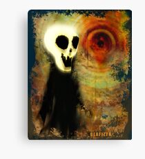 Glafizya Halloween Creepy Guy Canvas Print