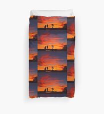 Last Night's Sunset Duvet Cover
