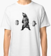 Grizzly Bear Deadlifting Classic T-Shirt