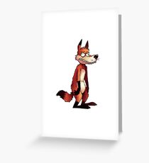 Dumb Fox Greeting Card