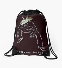 Three Horns Three Greeks Drawstring Bag