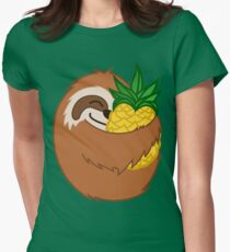 Camiseta entallada para mujer Perezoso De Piña