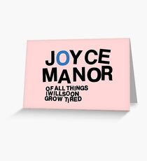 Joyce Manor Greeting Card