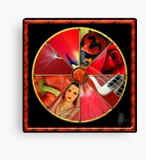 Red Colour Wheel Canvas Print
