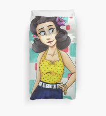 50's Girl Duvet Cover