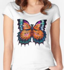 "Beauty of Butterfly" Fitted Scoop T-Shirt