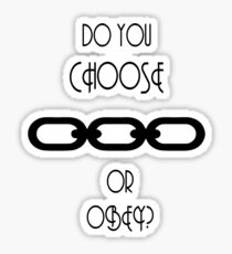 A Man Chooses... Sticker