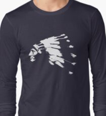 Whirling Horse Sioux Indian Chief Long Sleeve T-Shirt