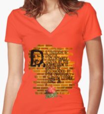 Martin Luther King, Jr. Day Women's Fitted V-Neck T-Shirt