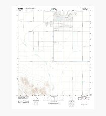 USGS TOPO Map Arizona AZ Arizona City 20111021 TM Photographic Print