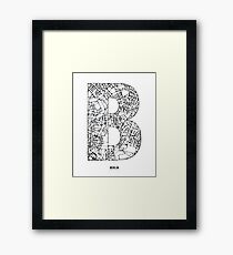 MAPHABET B: Berlin Framed Print