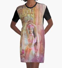 Pink Princess Graphic T-Shirt Dress