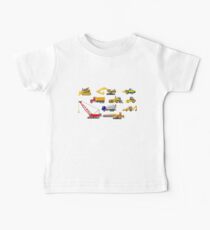 Camiseta para bebés Vehículos de construcción - The Kids 'Picture Show - 8-Bit