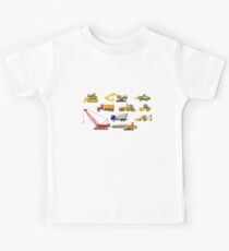 Construction Vehicles - The Kids' Picture Show - 8-Bit Kids Tee