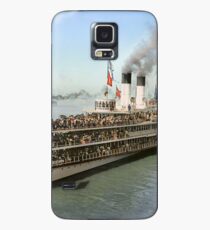 Sidewheeler Tashmoo leaving wharf in Detroit, ca 1901 Colorized Case/Skin for Samsung Galaxy