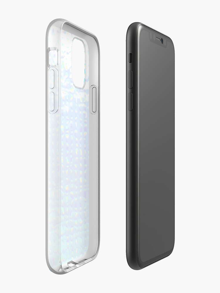 Coque iPhone « Peinture à l'huile de fond Aqua et les rayons lumineux », par BrunoBeach