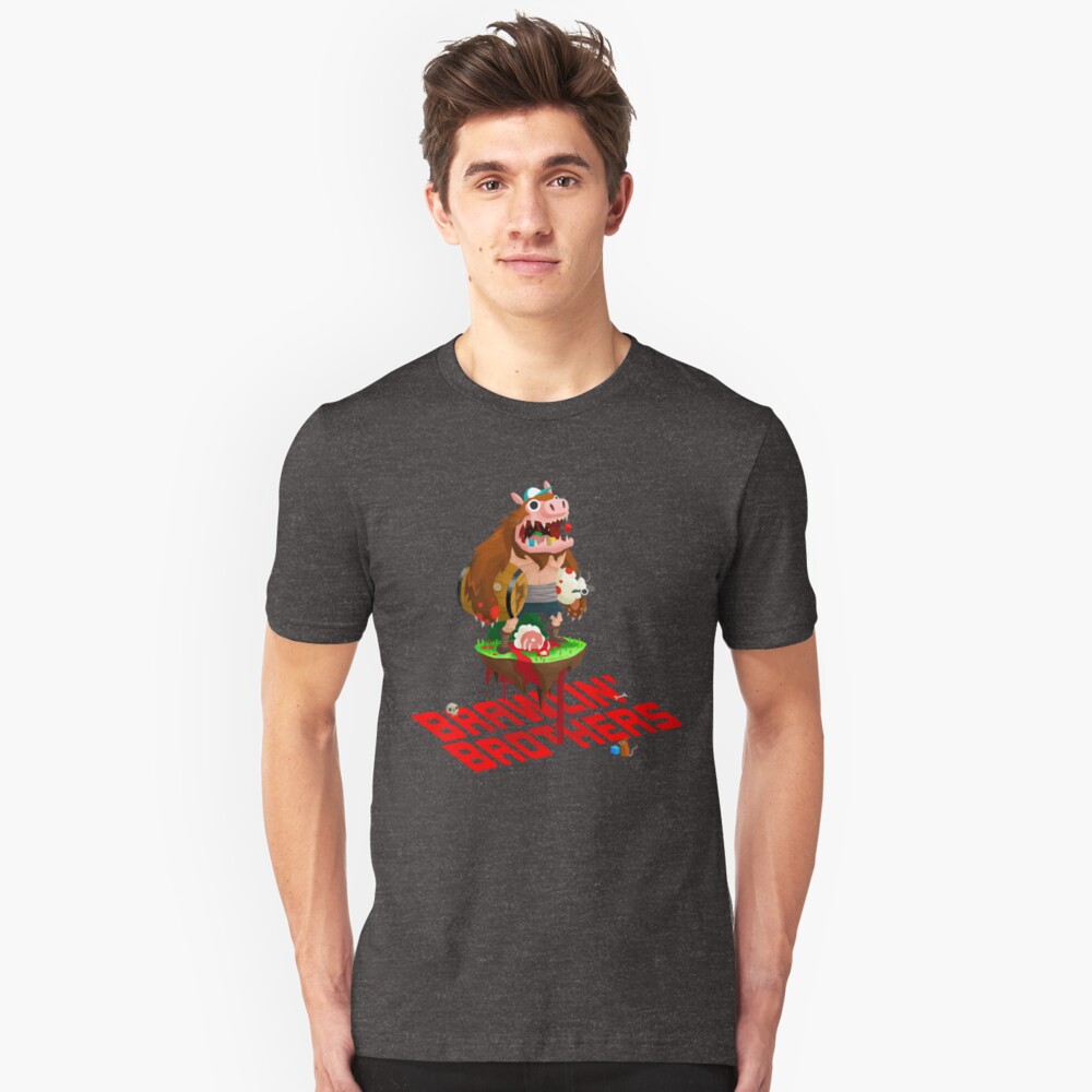 Brawling Brothers - ManBearPig Slim Fit T-Shirt