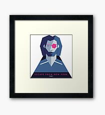 Escape from New York (1981) 80s Sticker Framed Print