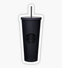 matte black venti starbucks cup Sticker