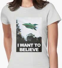 I Want To Believe - Futurama Women's Fitted T-Shirt