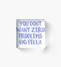 "No Problem" Chance the Rapper Lyric Acrylic Block