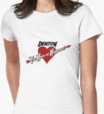 Denton - The Home of Happiness Women's Fitted T-Shirt