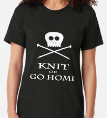 Stricken oder nach Hause gehen Vintage T-Shirt