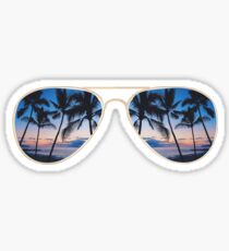 Pegatina Gafas de sol al atardecer