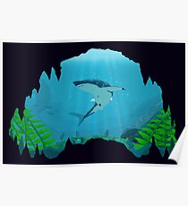 Great White Sharks Poster