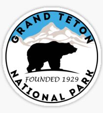 GRAND TETON NATIONAL PARK WYOMING BEAR 1929 HIKING CAMPING CLIMBING 2 Sticker