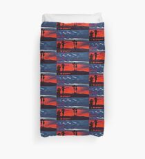 New Year Sunset Duvet Cover