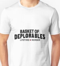 Basket of Deplorable lifetime star member black Unisex T-Shirt