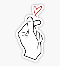 Finger Heart Sticker