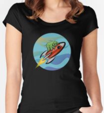 Space Tardigrade: Intrepid Explorer Women's Fitted Scoop T-Shirt