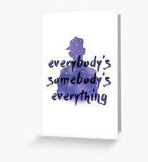 "Everybody's Something" Chance the Rapper Lyric Grußkarte