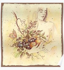 "AUGUST" from the series "Calender Sheets" Poster