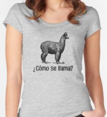 Cómo se llama? Women's Fitted Scoop T-Shirt