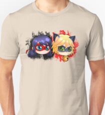 Marienkäfer und chat noir Slim Fit T-Shirt