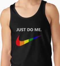Just Do Me Rainbow Swoosh Tank Top