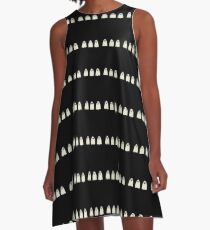 Three Spooky Ghosts A-Line Dress