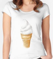 Soft serve Women's Fitted Scoop T-Shirt