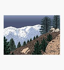 Winter Hike Up Twin Peaks Photographic Print