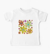 Dried Flower Fabric Print Baby Tee