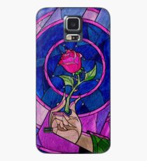 Einzelne Rose Hülle & Klebefolie für Samsung Galaxy