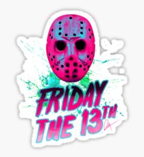 FRIDAY THE 13TH Neon V Sticker
